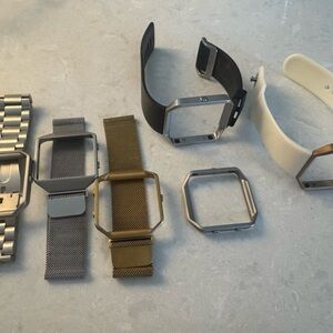 Fitbit Blaze Replacement Bands Set - Silver, Gold, Black, White